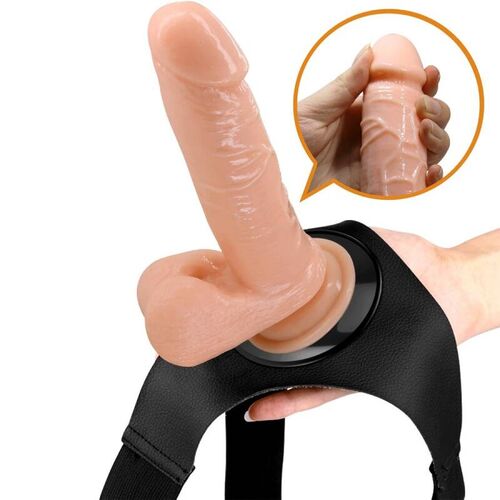 PRETTY LOVE - HARNESS BRIEFS ARNS UNIVERSAL CON DILDO TOM 20 CM NATURAL