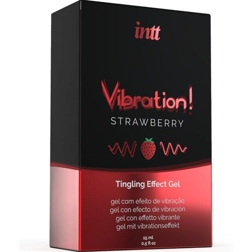 INTT - POTENTE ESTIMULANTE NTIMO GEL VIBRADOR LIQUIDO FRESA 15 ML