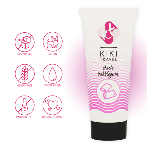 KIK TRAVEL - LUBRICANTE SABOR A CHICLE 50 ML