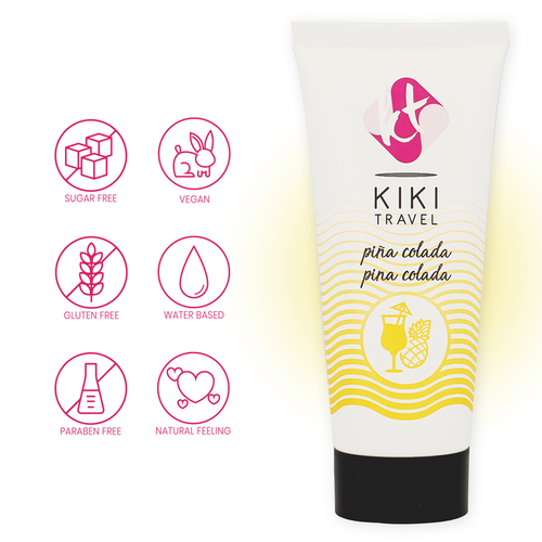 KIK TRAVEL - LUBRICANTE SABOR A PIA COLADA 50 ML