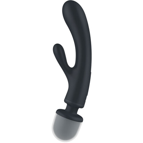 SATISFYER - TRIPLE LOVER MASAJEADOR VIBRADOR RABBIT GRIS