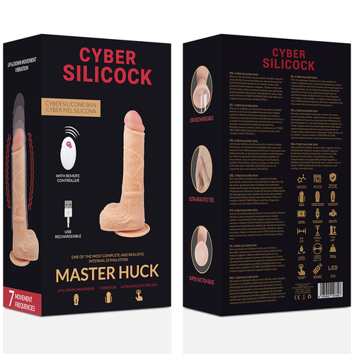 CYBER SILICOCK - REALISTICO CONTROL REMOTO MASTER HUCK 20.9 CM -O- 4 CM