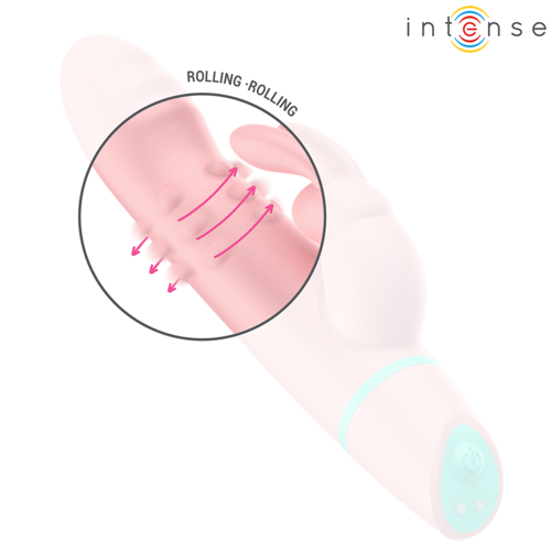 INTENSE - ALVIN ESTIMULADOR RABBIT & VIBRADOR ROLLING + OSCILANTE