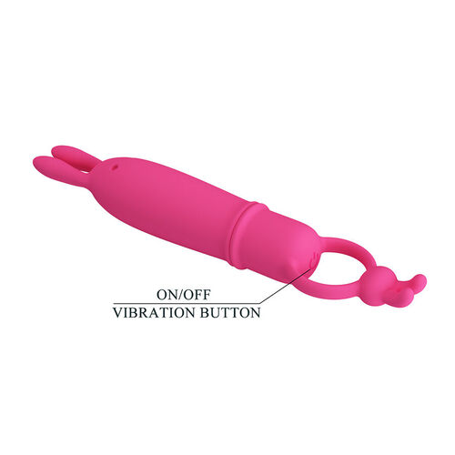 PRETTY LOVE - DELIA VIBRADOR RABBIT CON ANILLO DE SUJECIÓN