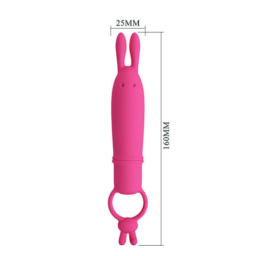 PRETTY LOVE - DELIA VIBRADOR RABBIT CON ANILLO DE SUJECIÓN