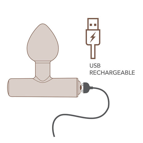 ROCKS-OFF - NOVA ASTRYX PREMIUM PLUG ANAL RECARGABLE 16 FUNCIONES VIOLETA