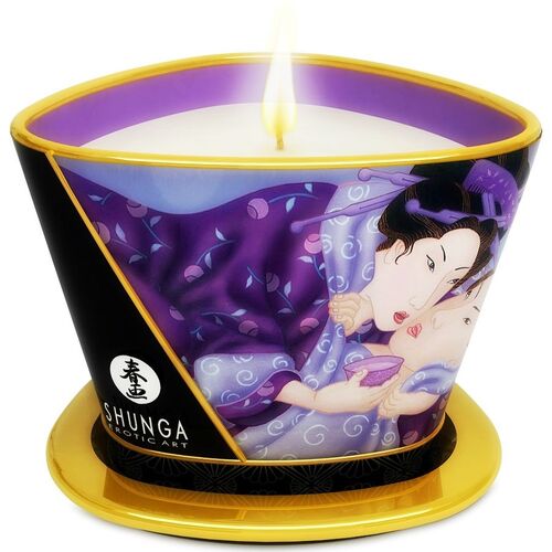 SHUNGA MINI CARESS BY CANDELIGHT VELA MASAJE FRUTAS EXTICAS 170ML