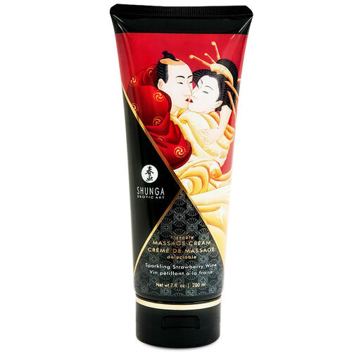 SHUNGA CREMA MASAJE FRESAS CON CHAMPAGNE 200ML