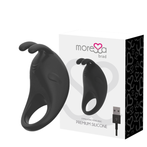 MORESSA BRAD PREMIUM SILICONE RECARGABLE NEGRO