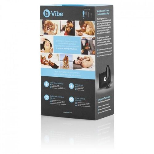 B-VIBE  SNUG PLUG ANAL 4 NEGRO