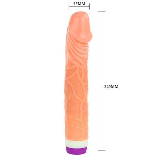 BAILE WAVES OF PLEASURE REALISTIC VIBRATING 22.5 CM