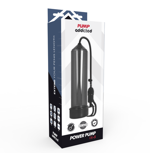 PUMP ADDICTED - BOMBA ERECCIN RX5 NEGRO