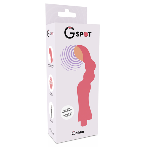 G-SPOT-  GOHAN VIBRADOR PUNTO G LIGHT RED