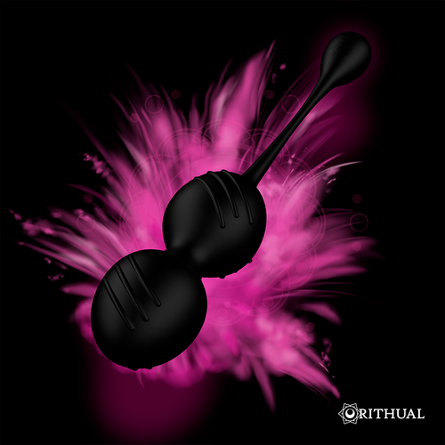 RITHUAL - NISHA BOLAS KEGEL RECARGABLES VIBRADORAS NEGRO