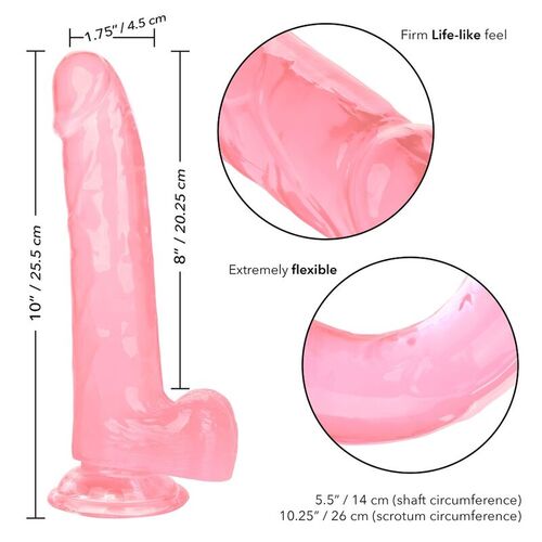 CALEX SIZE QUEEN DILDO - ROSA 20.3 CM