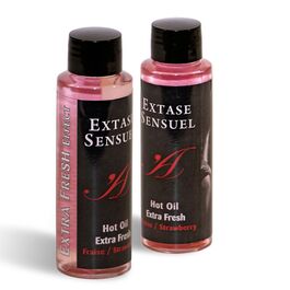 EXTASE SENSUEL - ACEITE MASAJE EFECTO EXTRA FRESH FRESA 100 ML