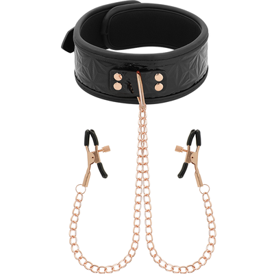 BEGME BLACK EDITION COLLAR CON CADENAS Y PINZAS PEZONES