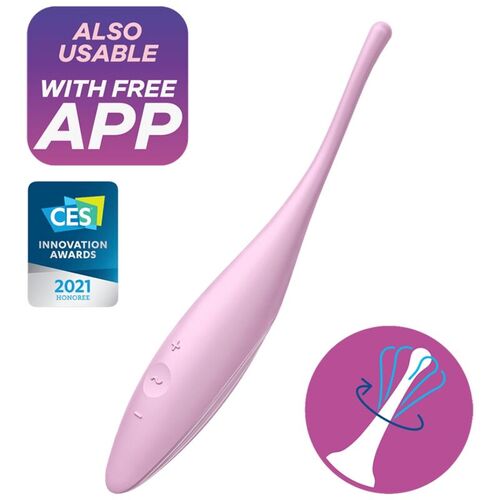 SATISFYER TWIRLING JOY ESTIMULADOR CLITORIS - ROSA