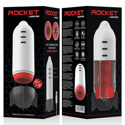 JAMYJOB ROCKET MASTURBADOR TECNOLOGA SOFT COMPRESSION Y VIBRACION