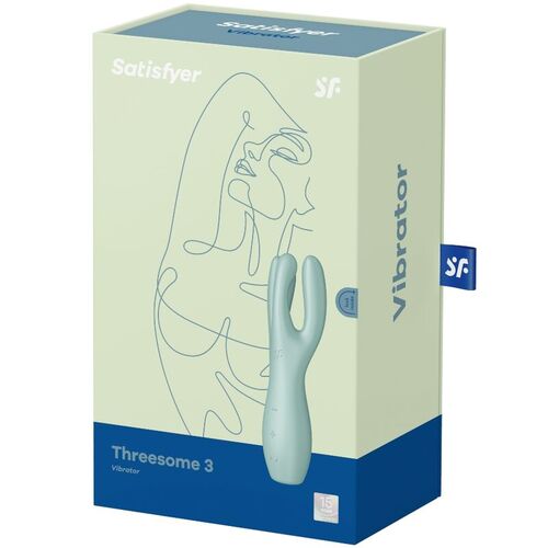 SATISFYER THREESOME 3 VIBRADOR - VERDE