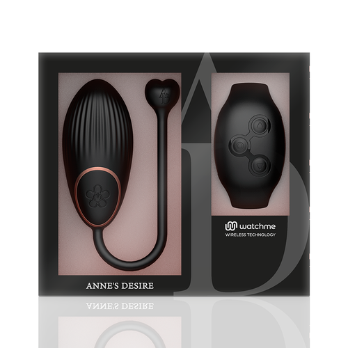 ANNE''S DESIRE HUEVO CONTROL REMOTO TECNOLOGA WATCHME NEGRO