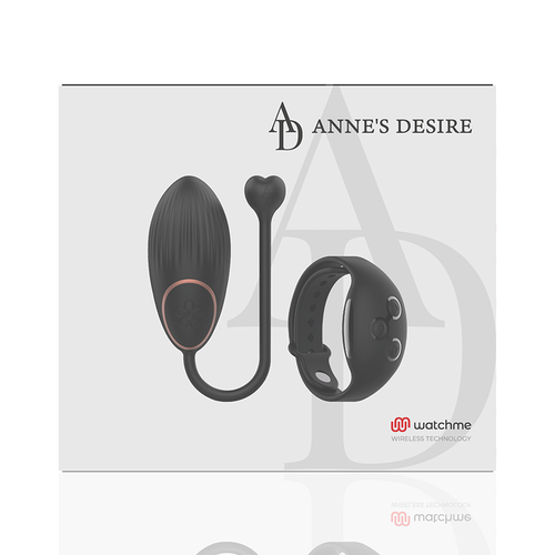 ANNE''S DESIRE HUEVO CONTROL REMOTO TECNOLOGA WATCHME NEGRO