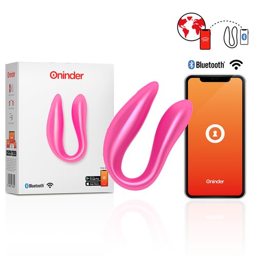 ONINDER ESTIMULADOR PUNTO G & CLTORIS ROSA - FREE APP