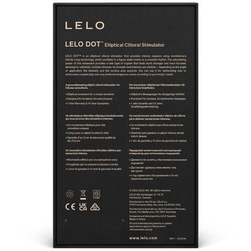 LELO DOT ESTIMULADOR DE CLTORIS - AQUA