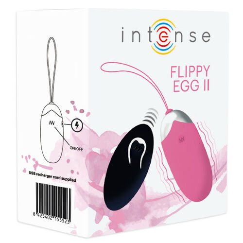 INTENSE FLIPPY II HUEVO RECARGABLE REMOTO ROSA